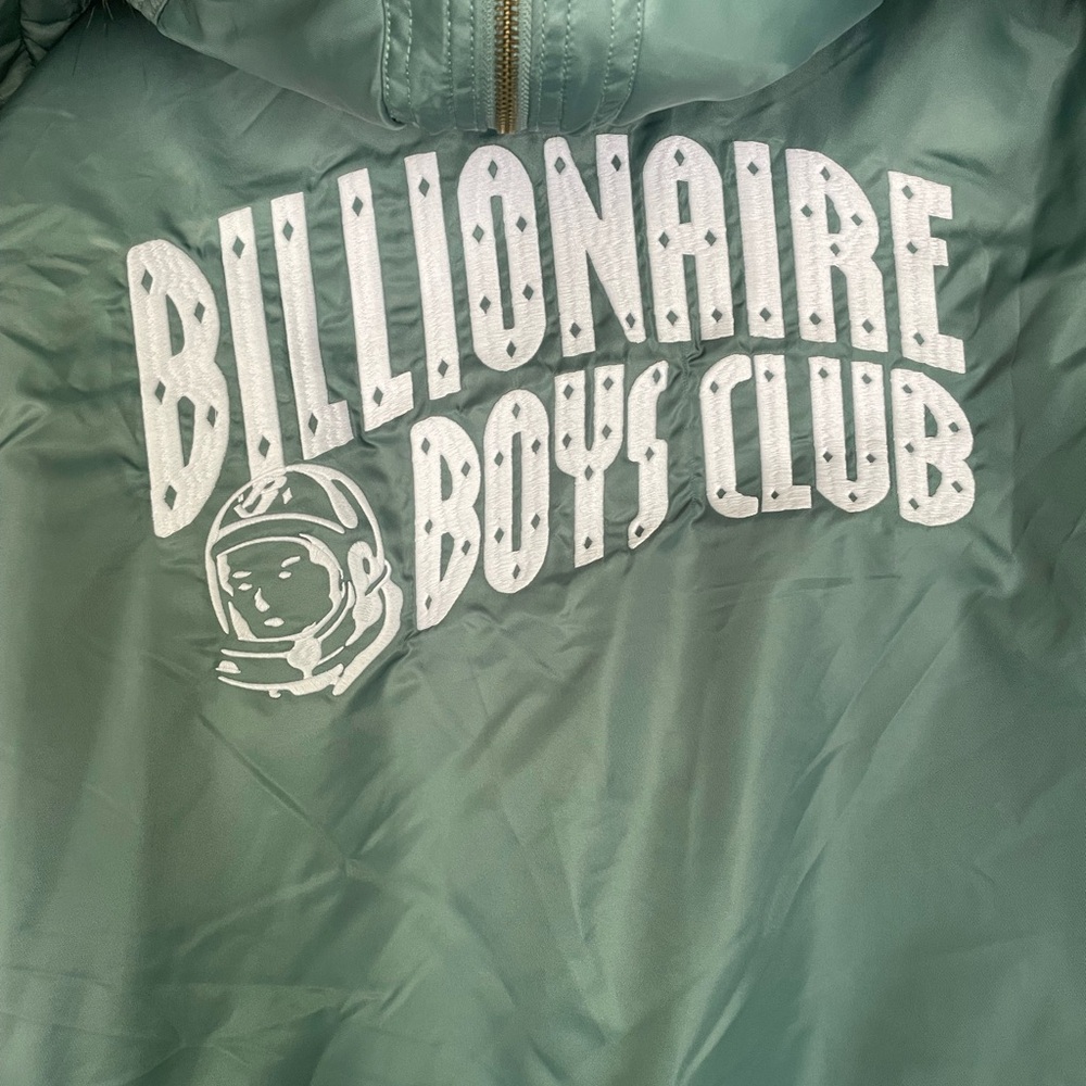 Billionaire Boys Club Blue Bomber Jacket with Fur Trim - Picture 7 of 13